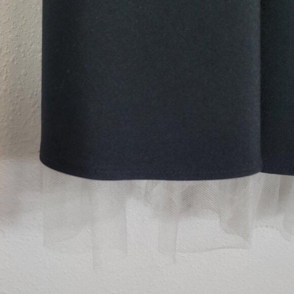 Y2K 90s Ruby Mini Strapless Dress S Black Tulle Whimsigoth Grunge Hoco Cocktail - Picture 4 of 13